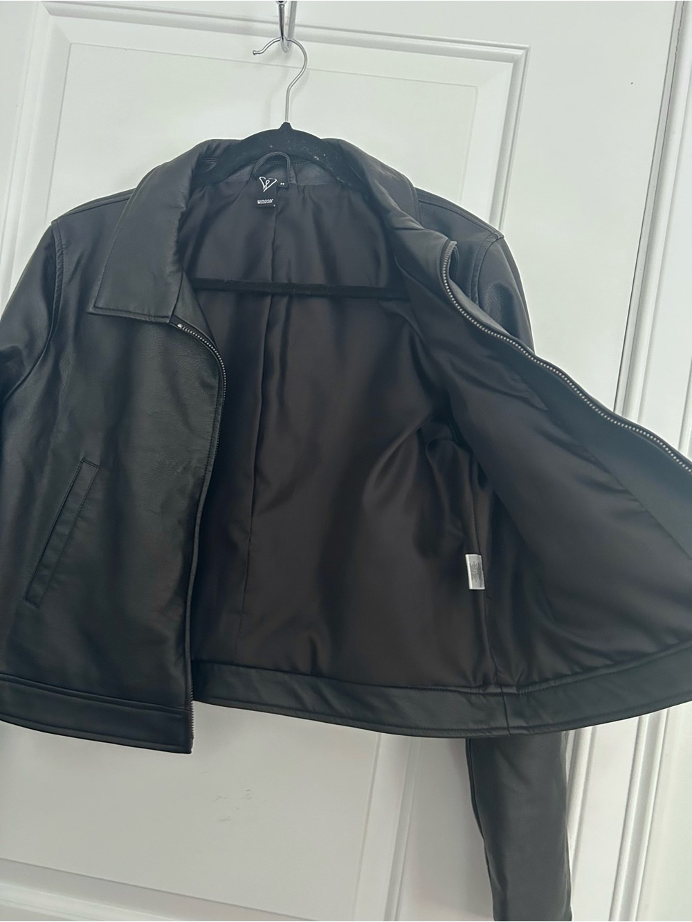 Windsor Black Faux Leather Jacket - Picture 5 of 5